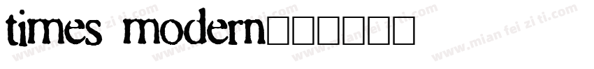 times modern字体转换